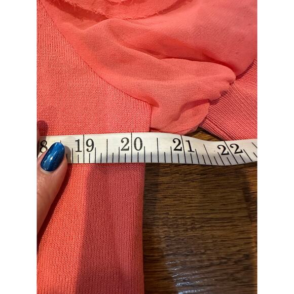 Nanette Lepore Women’s Ruffle Puff Short Sleeve Sweater Pink Size XL Romantic - Picture 7 of 8